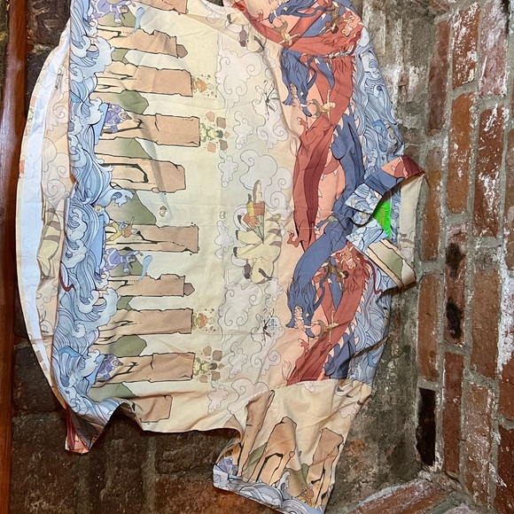 RSVLTS Nickelodeon Last Airbender Team Avatar Kunuflex Short Shirt Mens 3XL - Picture 2 of 2